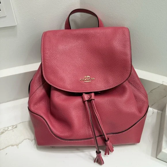 NEW Coach Elle backpack in Rosewood pink - Picture 1 of 15